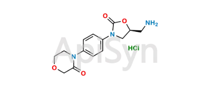 Picture of (S)-4-(4-(5-(aminomethyl)-2-oxooxazolidin-3-yl) phenyl)morpholin-3-one hydrochloride