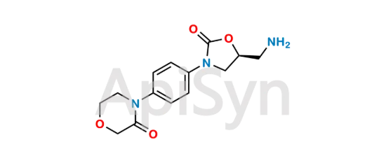Picture of (S)-4-(4-(5-(amino methyl)-2 oxo oxazolidin-3-yl) phenyl) morpholin-3-one