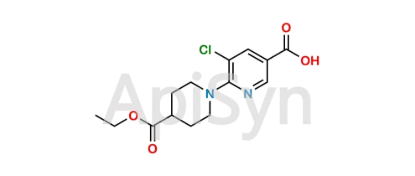 Picture of 5-Chloro-6-(4-(ethoxycarbonyl)piperidin-1-yl)nicotinic acid