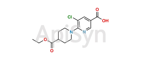 Picture of 5-Chloro-6-(4-(ethoxycarbonyl)piperidin-1-yl)nicotinic acid