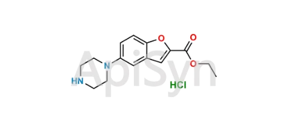 Picture of Ethyl 5-(piperazin-1-yl)-1-benzofuran-2-carboxylate hydrochloride
