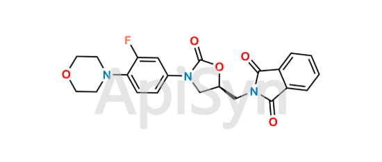 Picture of (S)-N-[[3-[3-Fluoro-4-(4-morpholinyl)phenyl]-2-oxo-5-oxazolidinyl] methyl] phthalimide